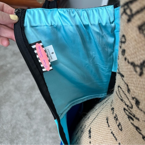 Pin Up Girl Clothing Shades of Blue Circle Dress - Picture 4 of 10